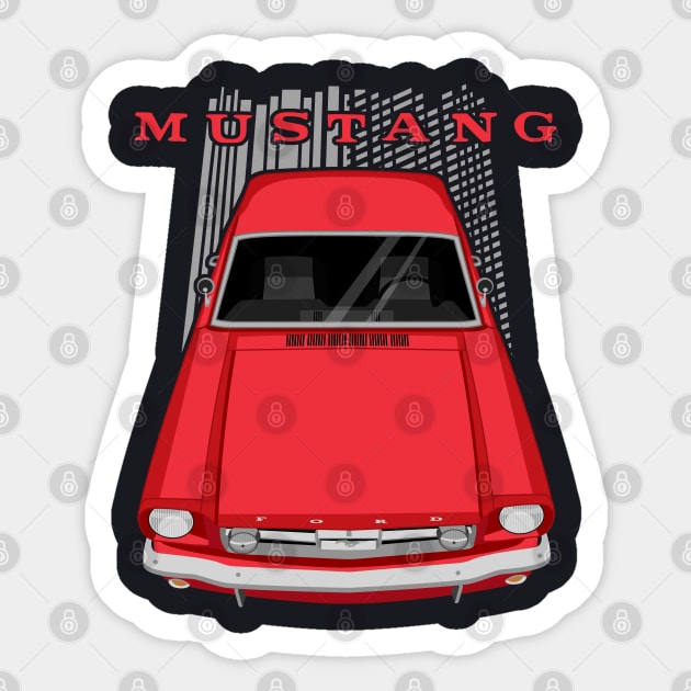 Mustang 1966 - Red Sticker by V8social